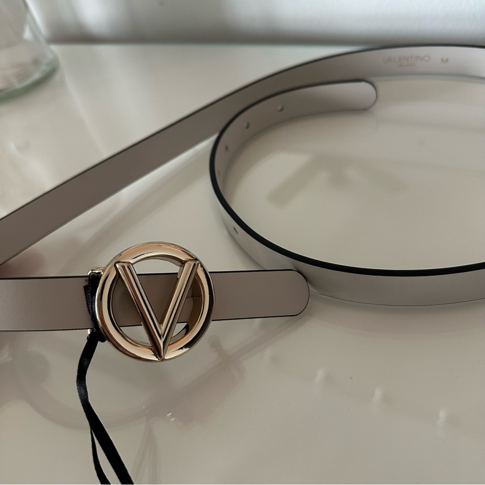 Valentino White Belt